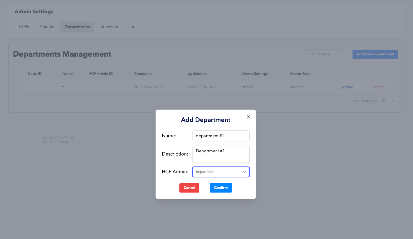 Add a Study and assign HCP Admin