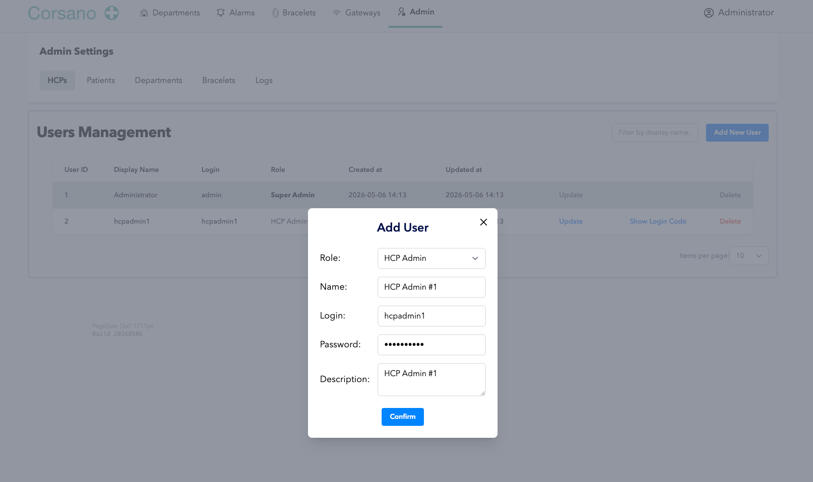 Add an HCP Admin