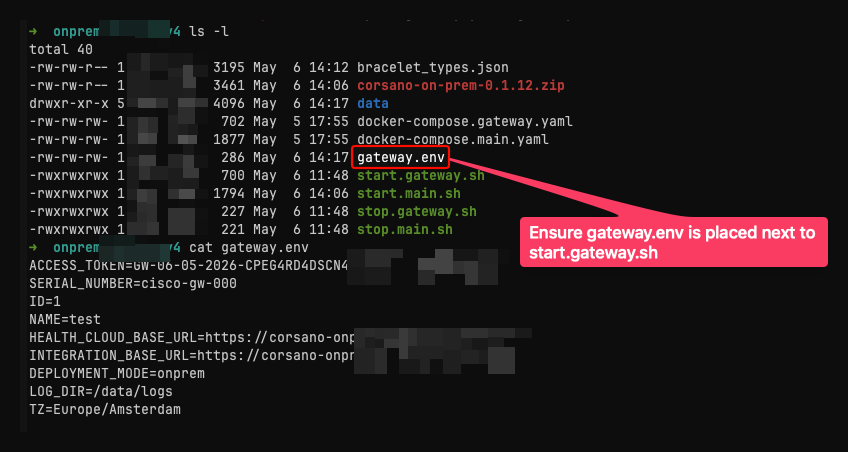 Verifying gateway.env exists