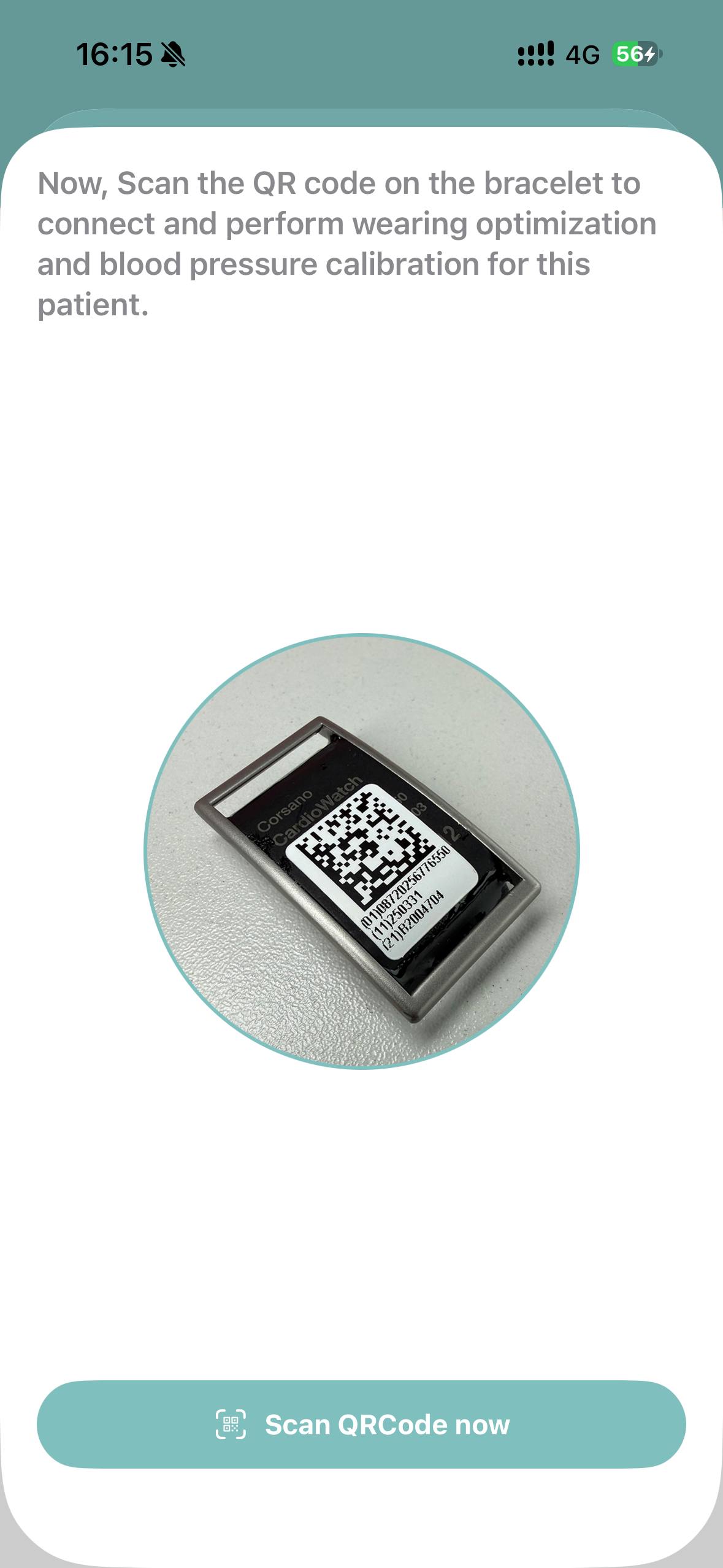 Scan the QR code on the bracelet
